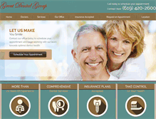 Tablet Screenshot of greatdentalgroup.info